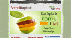 Desktop Screenshot of bethelbaptistchurch.net